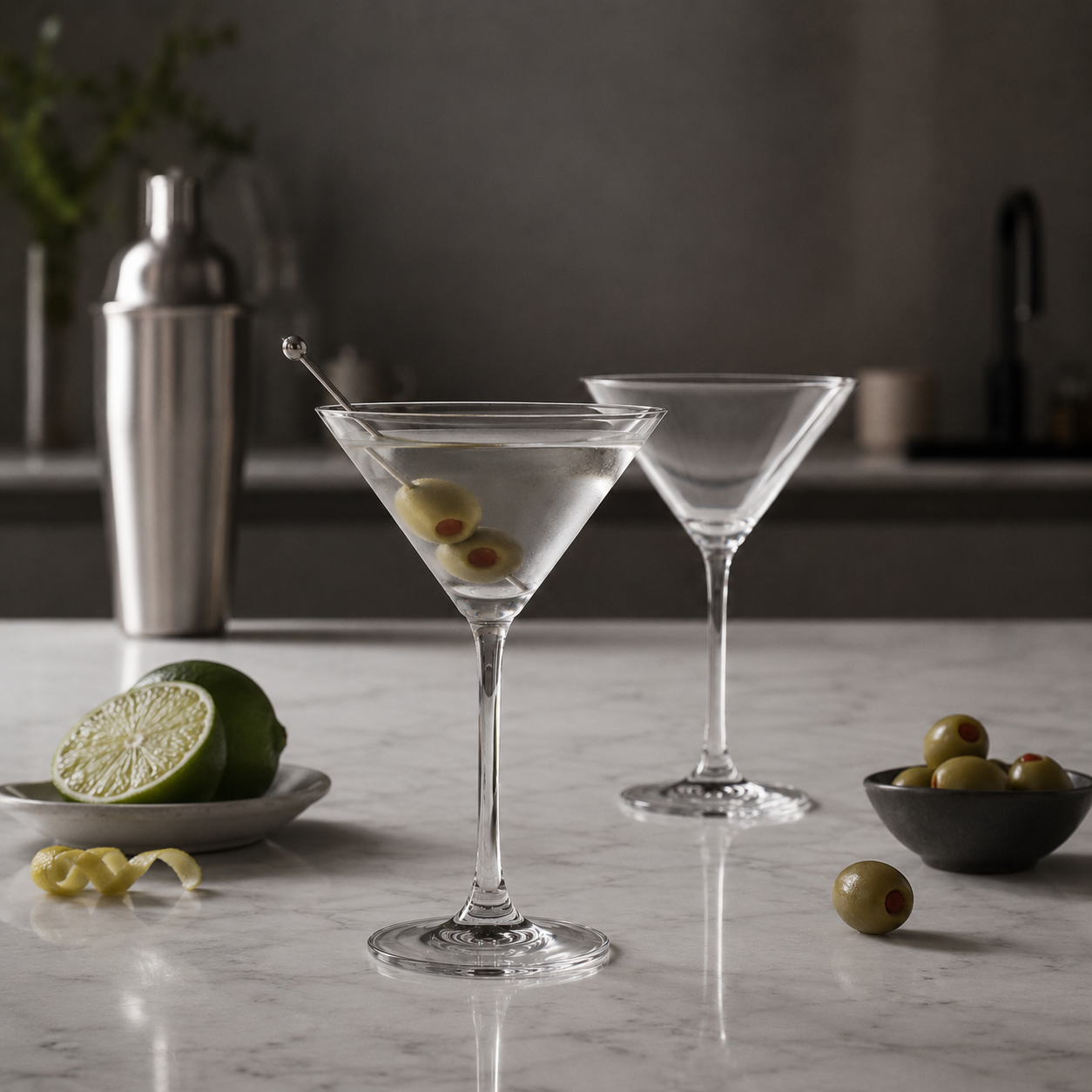 Martiniglas för Cocktails
